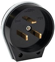 Вилка для разъема РШ-ВШ EKF PROxima 32А 2P+PE 230В черный картинка 